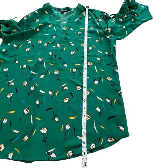 41 Hawthorn Green Floral Trina Bell Sleeve Blouse size Large - Picture 7 of 10